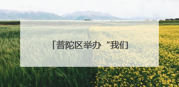 普陀区举办“我们的节日·端午”主题文明实践活动