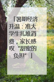 暑期经济升温：准大学生扎堆消费，家长感叹“甜蜜的负担”
