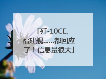 歼-10CE、福建舰……都回应了！信息量很大