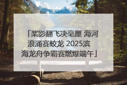 桨影翻飞决毫厘 海河浪涌赛蛟龙 2025滨海龙舟争霸赛燃爆端午