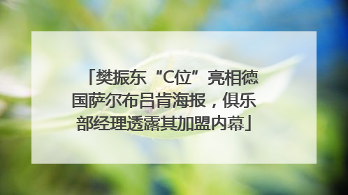 樊振东“C位”亮相德国萨尔布吕肯海报，俱乐部经理透露其加盟内幕