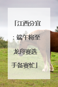 江西分宜：端午将至 龙舟赛选手备赛忙