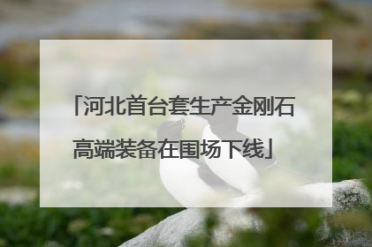 河北首台套生产金刚石高端装备在围场下线