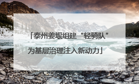 泰州姜堰组建“轻骑队”为基层治理注入新动力