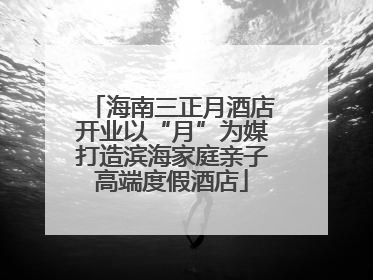 海南三正月酒店开业以“月”为媒打造滨海家庭亲子高端度假酒店