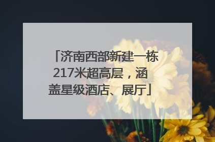 济南西部新建一栋217米超高层，涵盖星级酒店、展厅
