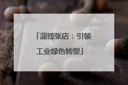 淄博张店：引领工业绿色转型