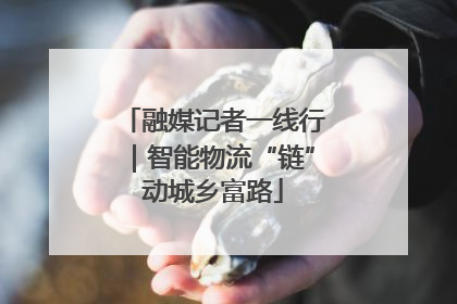 融媒记者一线行｜智能物流“链”动城乡富路