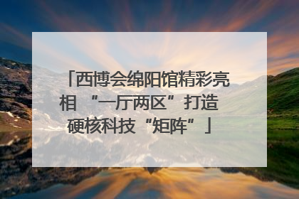 西博会绵阳馆精彩亮相 “一厅两区”打造硬核科技“矩阵”