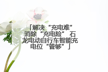 解决“充电难” 消除“充电险” 石龙电动自行车智能充电位“管够”