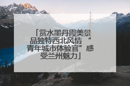 赏水墨丹霞美景 品独特西北风情 “青年城市体验官”感受兰州魅力