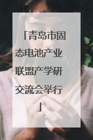 青岛市固态电池产业联盟产学研交流会举行