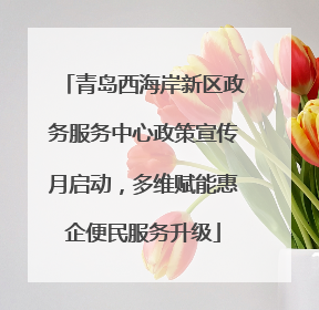 青岛西海岸新区政务服务中心政策宣传月启动，多维赋能惠企便民服务升级
