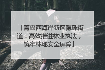 青岛西海岸新区隐珠街道：高效推进林业执法，筑牢林地安全屏障