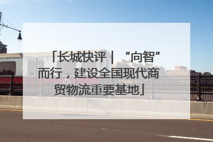 长城快评｜“向智”而行，建设全国现代商贸物流重要基地