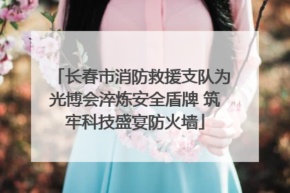 长春市消防救援支队为光博会淬炼安全盾牌 筑牢科技盛宴防火墙