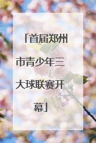首届郑州市青少年三大球联赛开幕