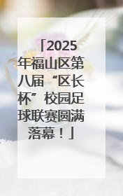 2025年福山区第八届“区长杯”校园足球联赛圆满落幕！