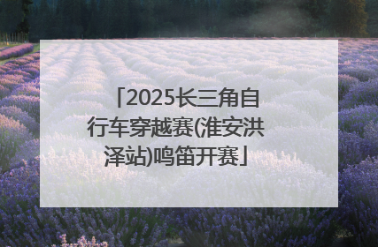 2025长三角自行车穿越赛(淮安洪泽站)鸣笛开赛