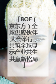 BOE（京东方）全球供应伙伴大会举行，共筑全球显示产业共生共赢新格局
